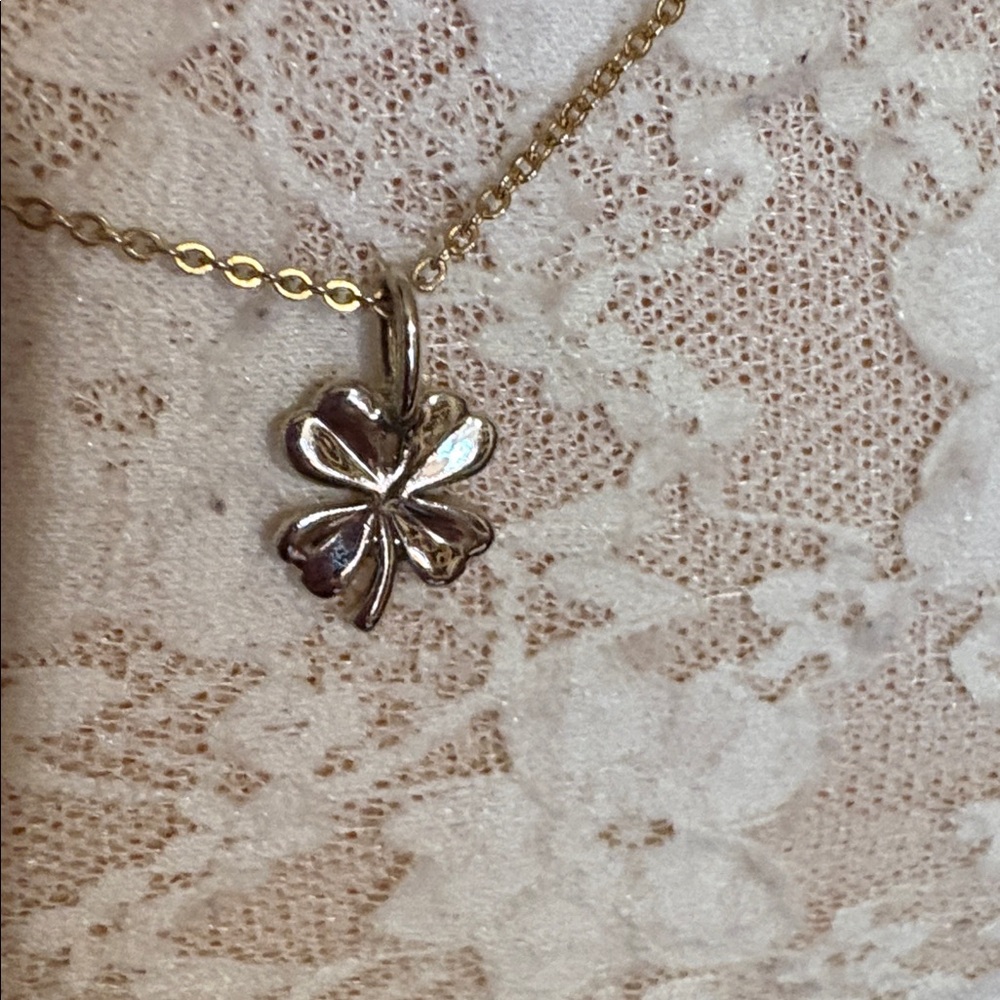 Vintage Gold-tone “Lucky” Charm Necklace - Picture 5 of 7